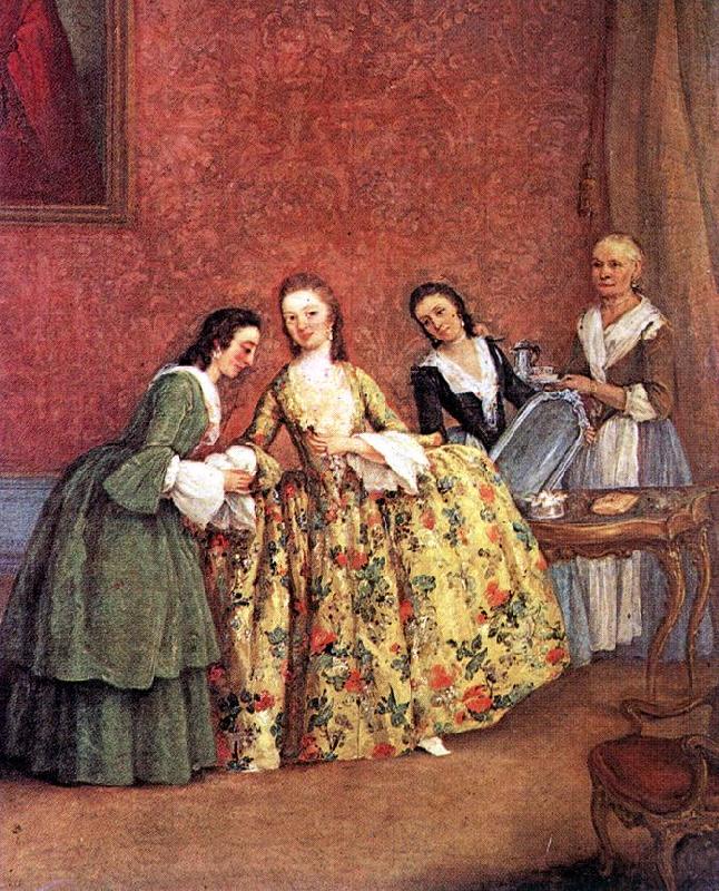 LONGHI, Pietro The Venetian Lady's Morning s Sweden oil painting art
